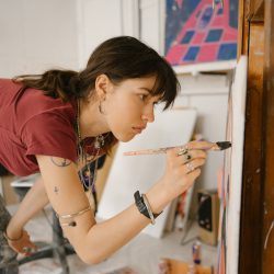 The designer granted the artist full access to her archive The designer granted the artist full access to her archive